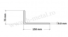 Cornier zincat 150x75x9 mm 2